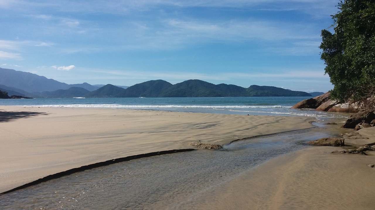 Canto direito da Praia da Caçandoca