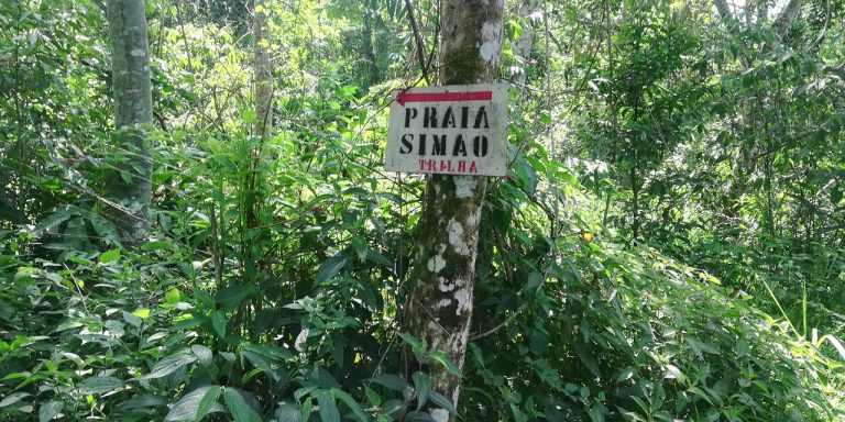 Trilha para a Praia do Simão