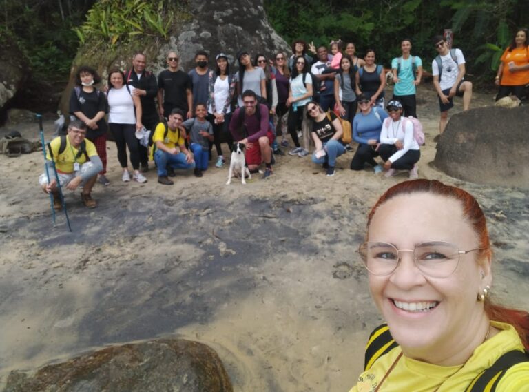 Flavia da Zen Pressa em uma de suas atividades