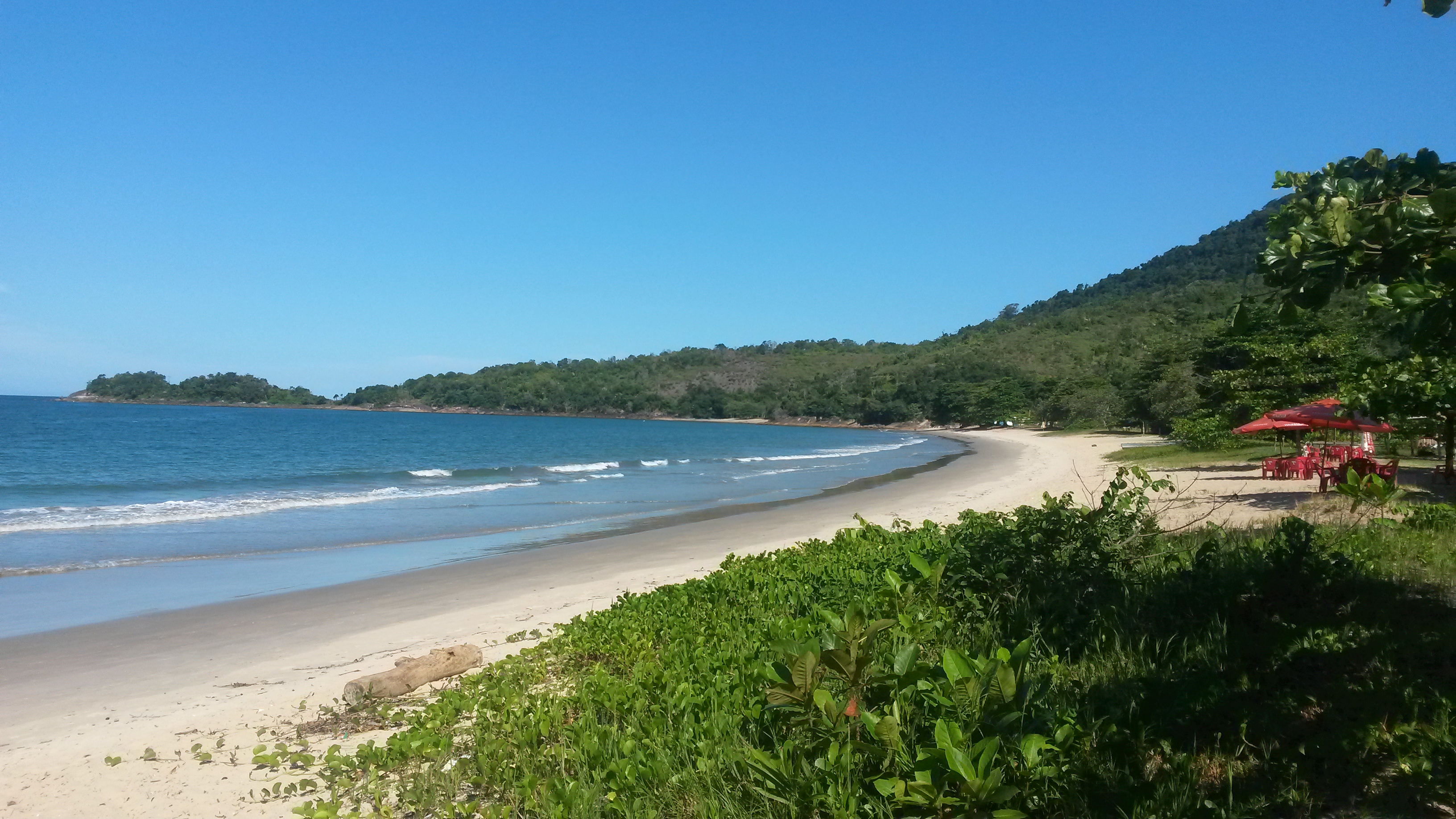 Canto esquerdo da Praia da Caçandoca